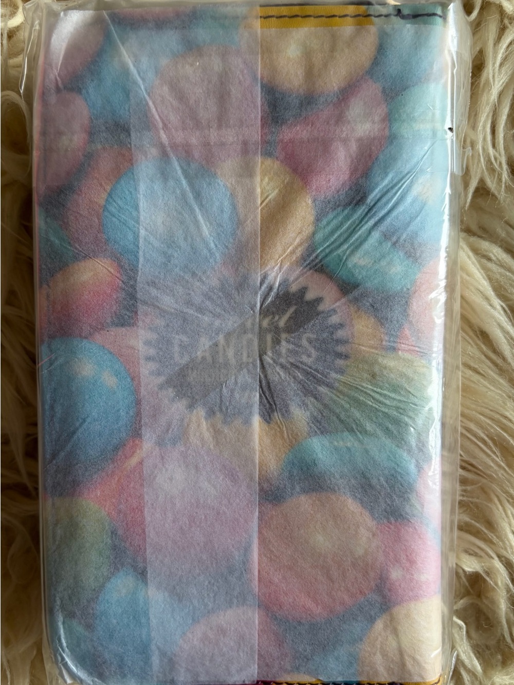 Bonjour Mon Coussin Women’s Zip-Around Wallet Candy Pattern Multicolor Card - Picture 6 of 6
